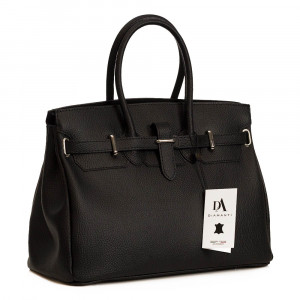 Geanta dama din piele naturala DiAmanti Damiana Nero